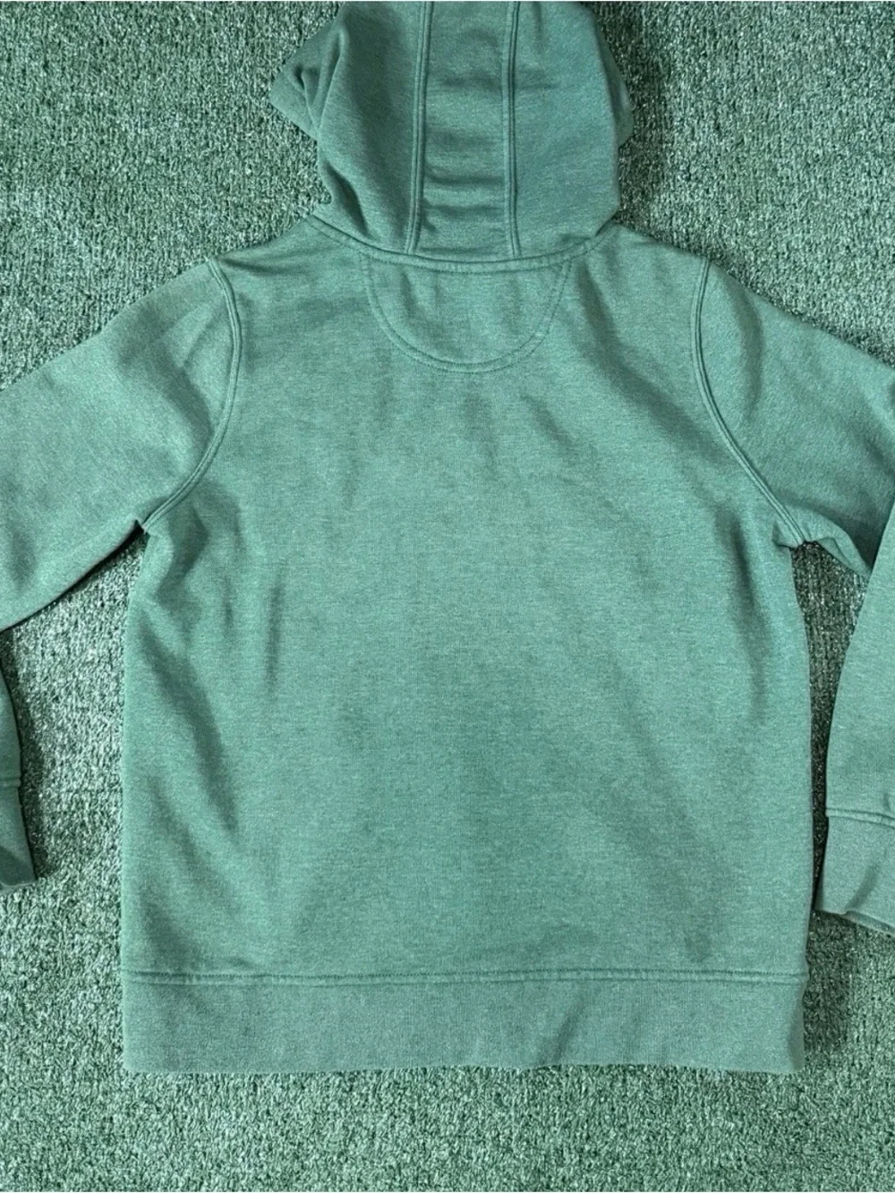 Carhartt Hoodie Youth L Green Relaxed Fit Logo Pullover Sweatshirt 105194 G55 - Picture 2 of 7